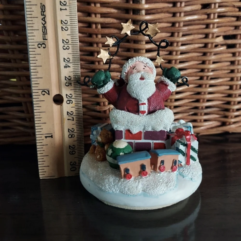 Candle Jar Shade Topper Christmas Santa NWOT
